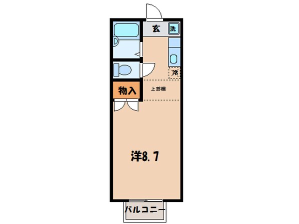 西尾口駅 徒歩8分 2階の物件間取画像